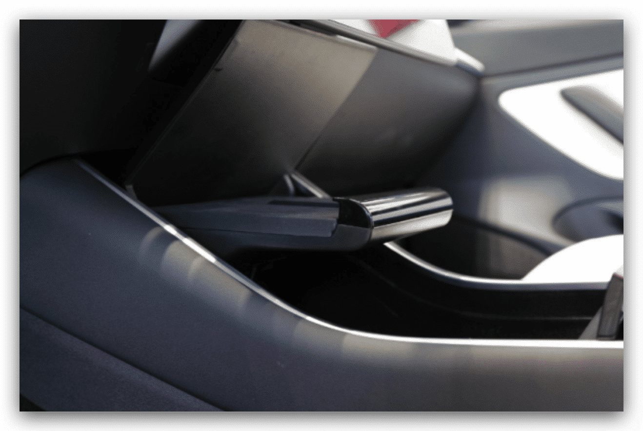 China-made Tesla Model 3 interior upgraded with wireless charging pad