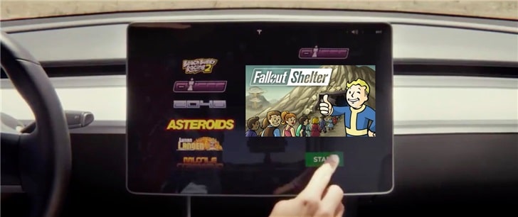 Tesla owners will soon be able to play Fallout Shelter in their cars