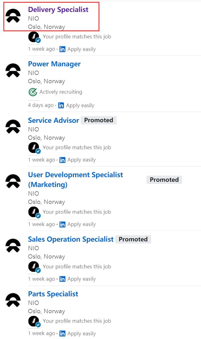 Norway could be Nio's first stop overseas