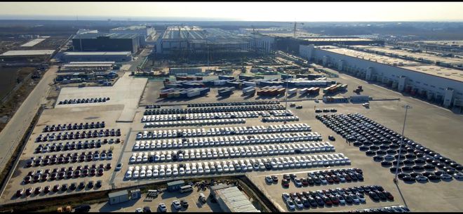 Tesla's Shanghai factory appears to be ramping up production of Model Y