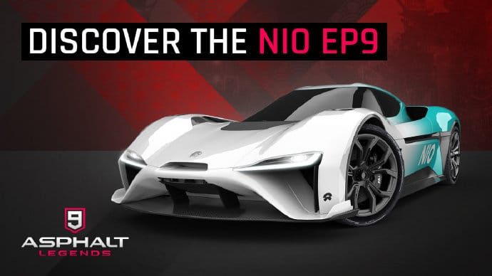 Nio EP9 lands in top racing game 'Asphalt 9: Legends'
