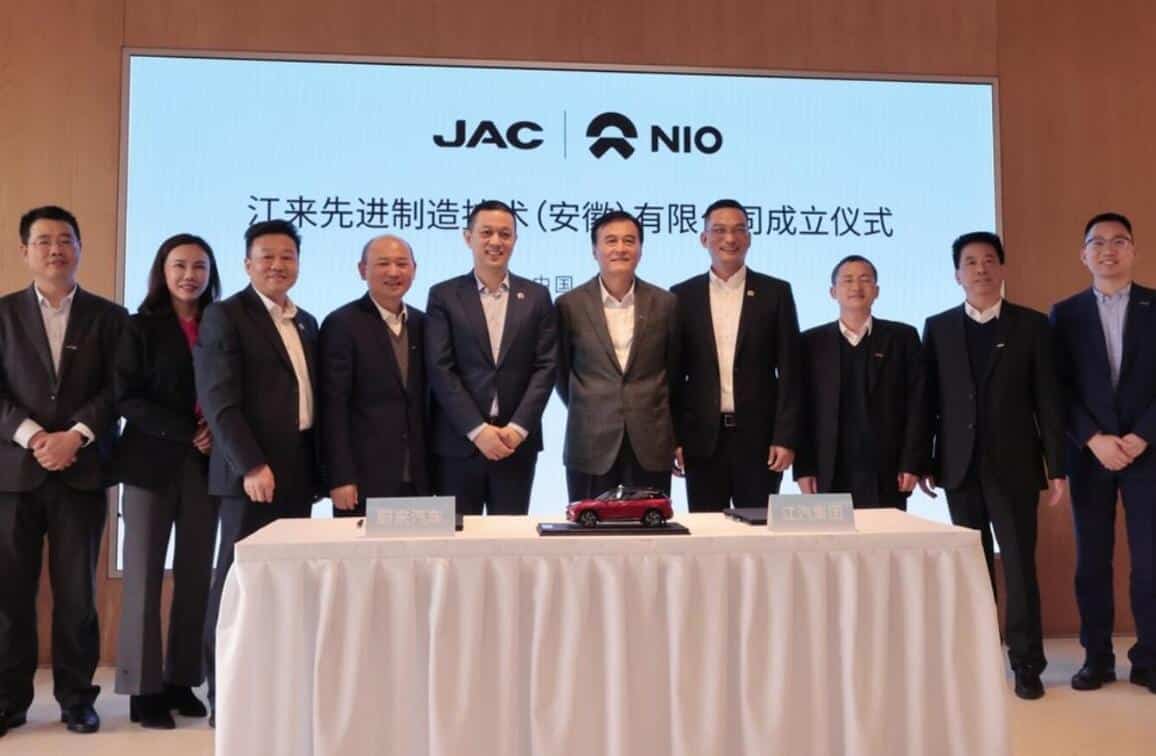 Nio, JAC sign agreement to establish joint venture as planned
