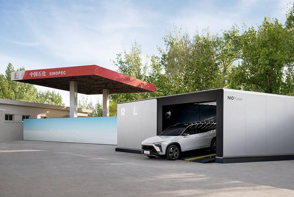Nio's first 2nd-gen battery swap station goes live, a milestone in co-op between EV maker and traditional energy giant