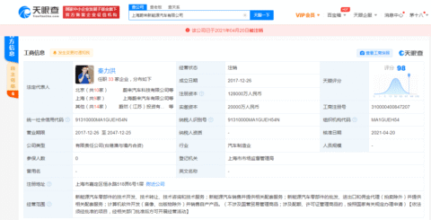 Nio cancels affiliate firm with registered capital of about 0 million