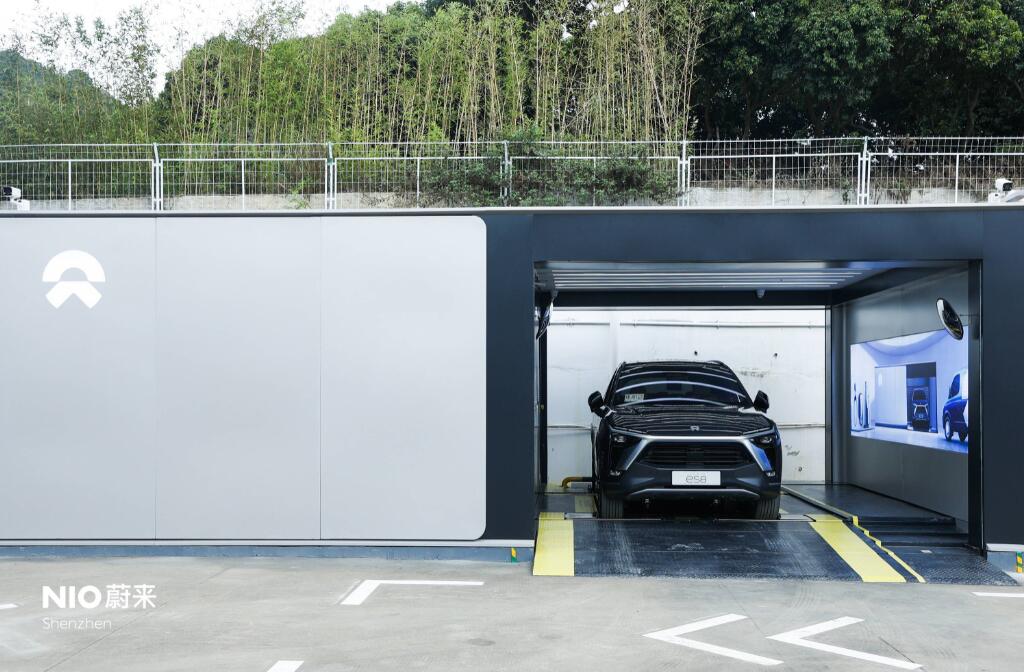 Nio's first second-gen battery swap station in Shenzhen goes into operation