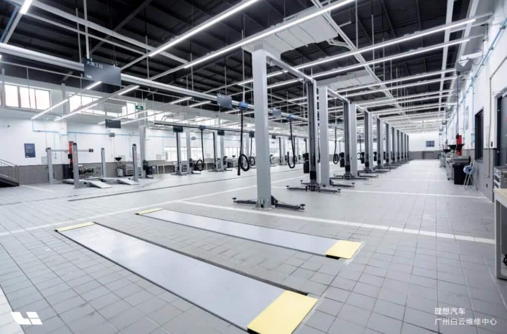 Li Auto opens its largest after-sales repair center in Guangzhou