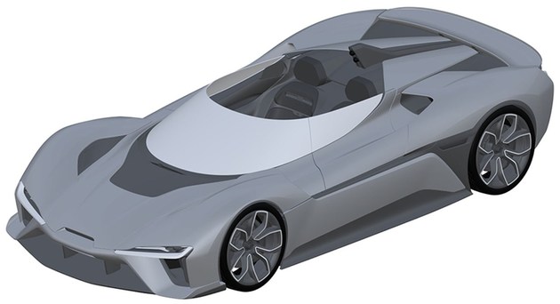 Patent drawings show Nio may launch convertible version of EP9 supercar