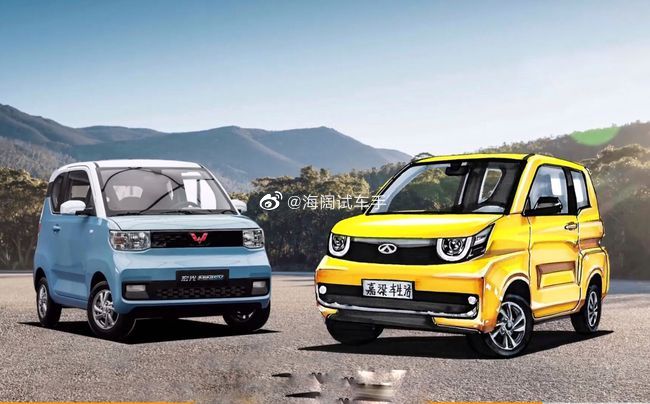 This could be what Chery QQ Ice Cream, a challenger to Mini EV, looks like