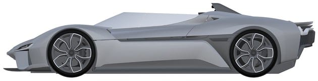 Patent drawings show Nio may launch convertible version of EP9 supercar