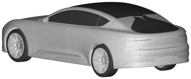 Patent drawings of Evergrande Auto's flagship sedan Hengchi 1 revealed