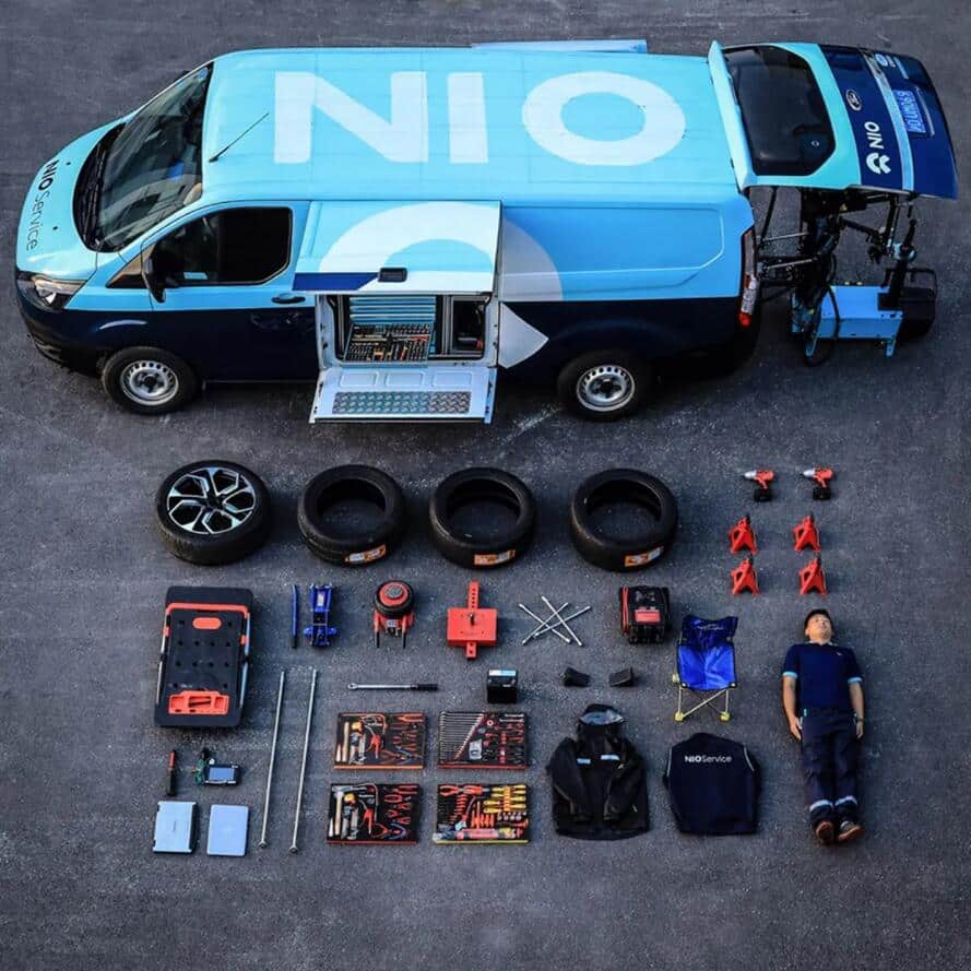 Nio unveils mobile service van that can help users fix their cars anywhere, anytime