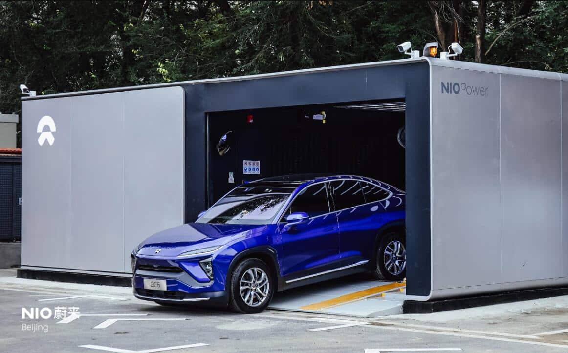 Nio says about 31% of users have one battery swap station within 3 km radius