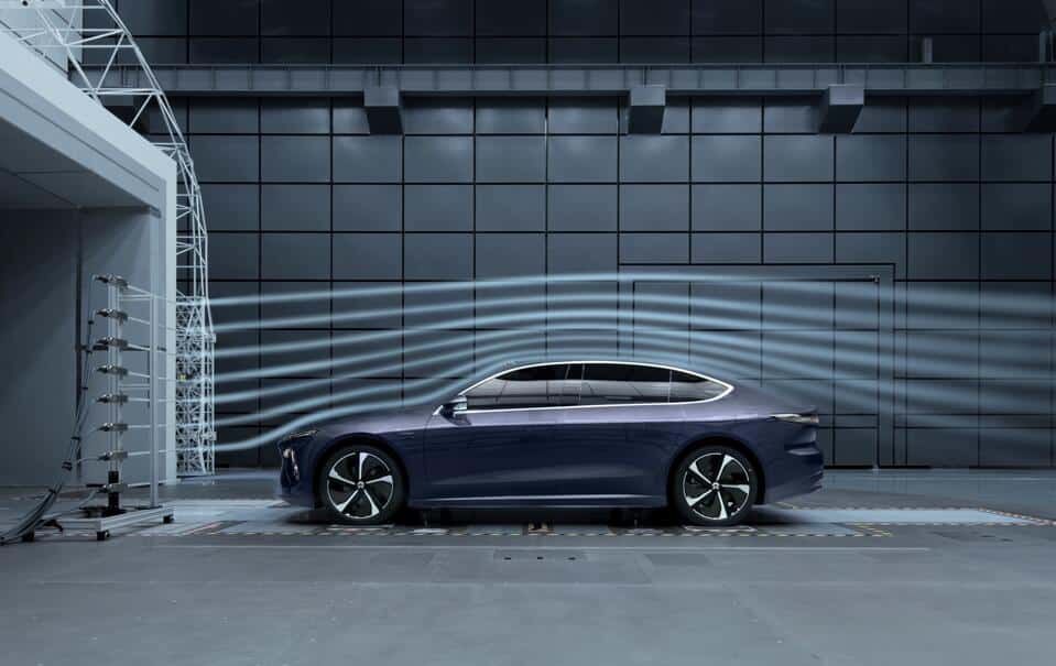 Nio says ET7 achieves drag coefficient of 0.208, same as Tesla Model S Plaid