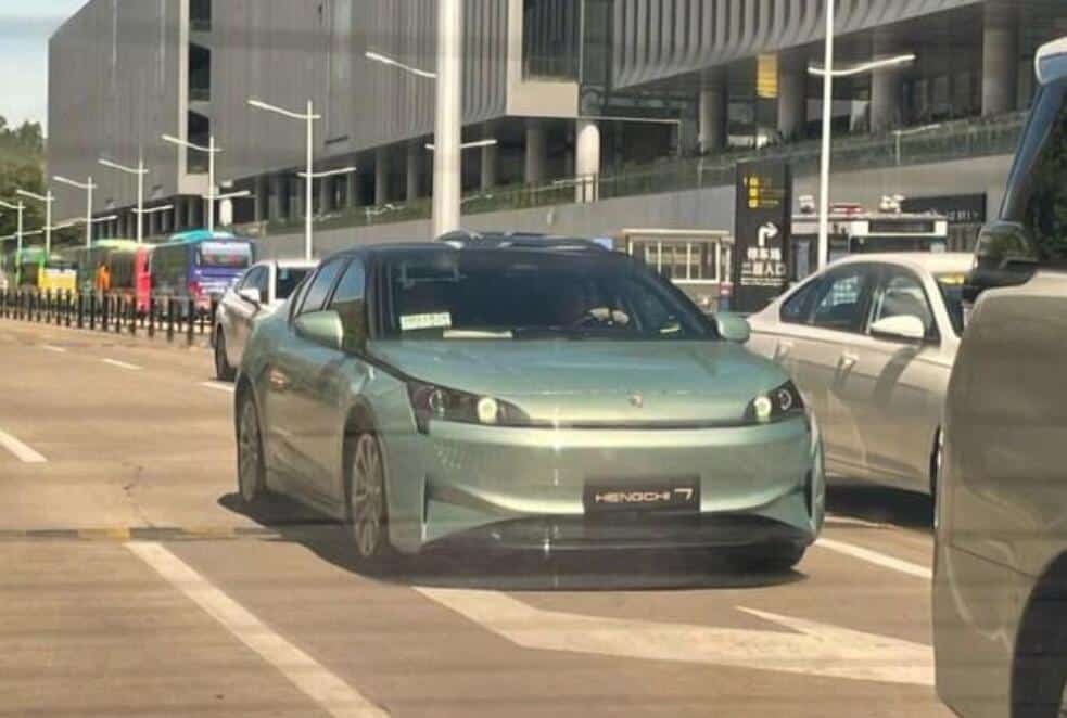 Evergrande Auto's Hengchi 7 sedan seen undergoing road tests
