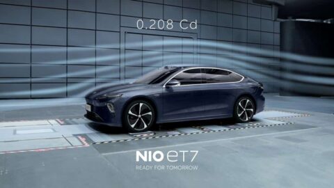 Nio says ET7 achieves drag coefficient of 0.208, same as Tesla Model S Plaid