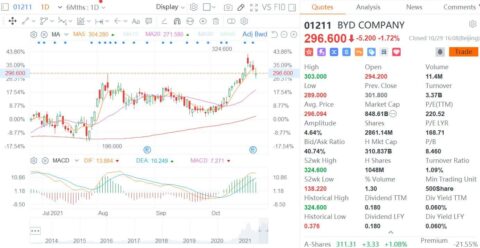BYD aims to raise .77 billion by issuing 50 million additional shares in Hong Kong