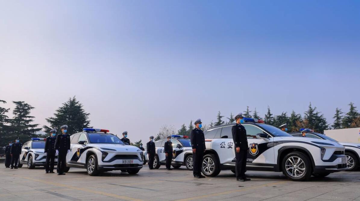 Nio delivers vehicles for police use in Qingdao, eastern China