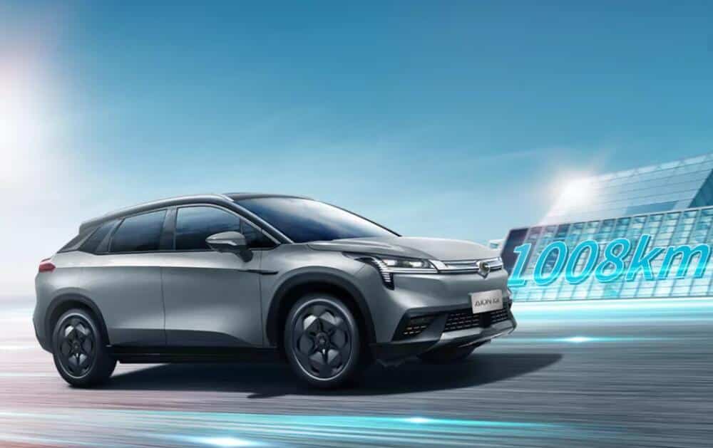 This GAC Aion model will be first available in China with NEDC range of over 1,000 km