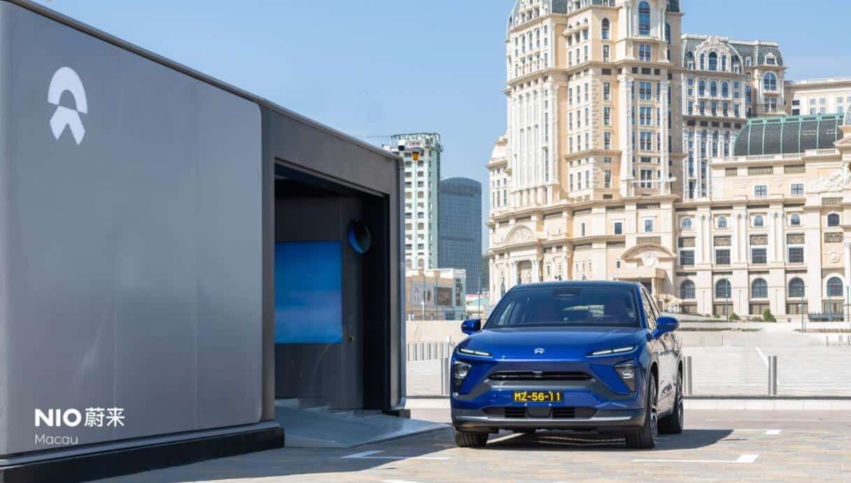 Nio's first swap station in Macau goes live