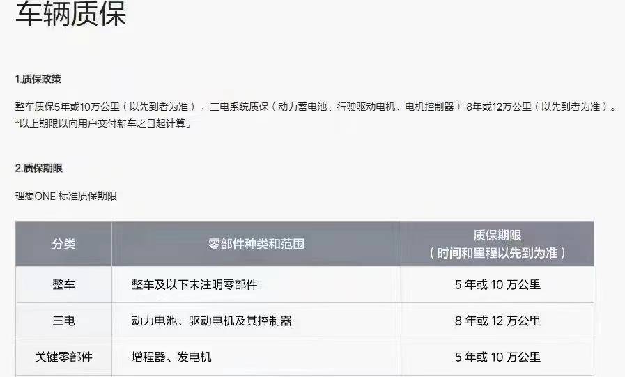 Li Auto reportedly to scale back vehicle warranties