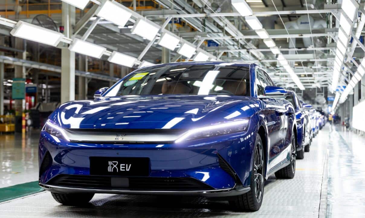 BYD sees 150,000th vehicle of Han family roll off line