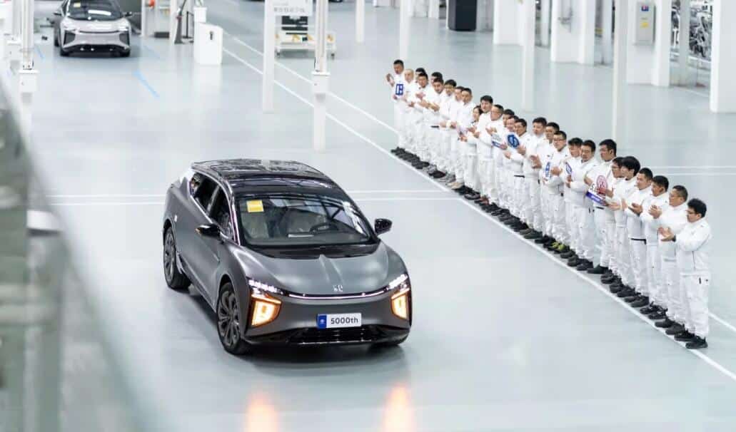 Chinese premium EV brand HiPhi sees its 5,000th production vehicle roll off line