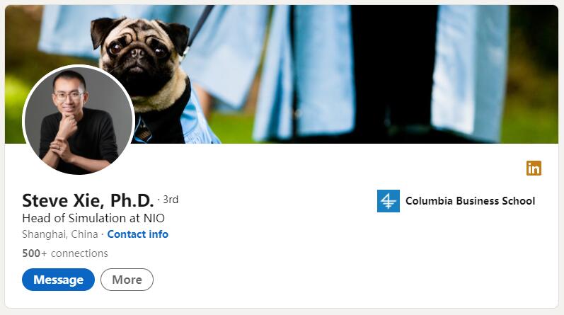 Former Nvidia engineer Steve Xie joins Nio as head of simulation