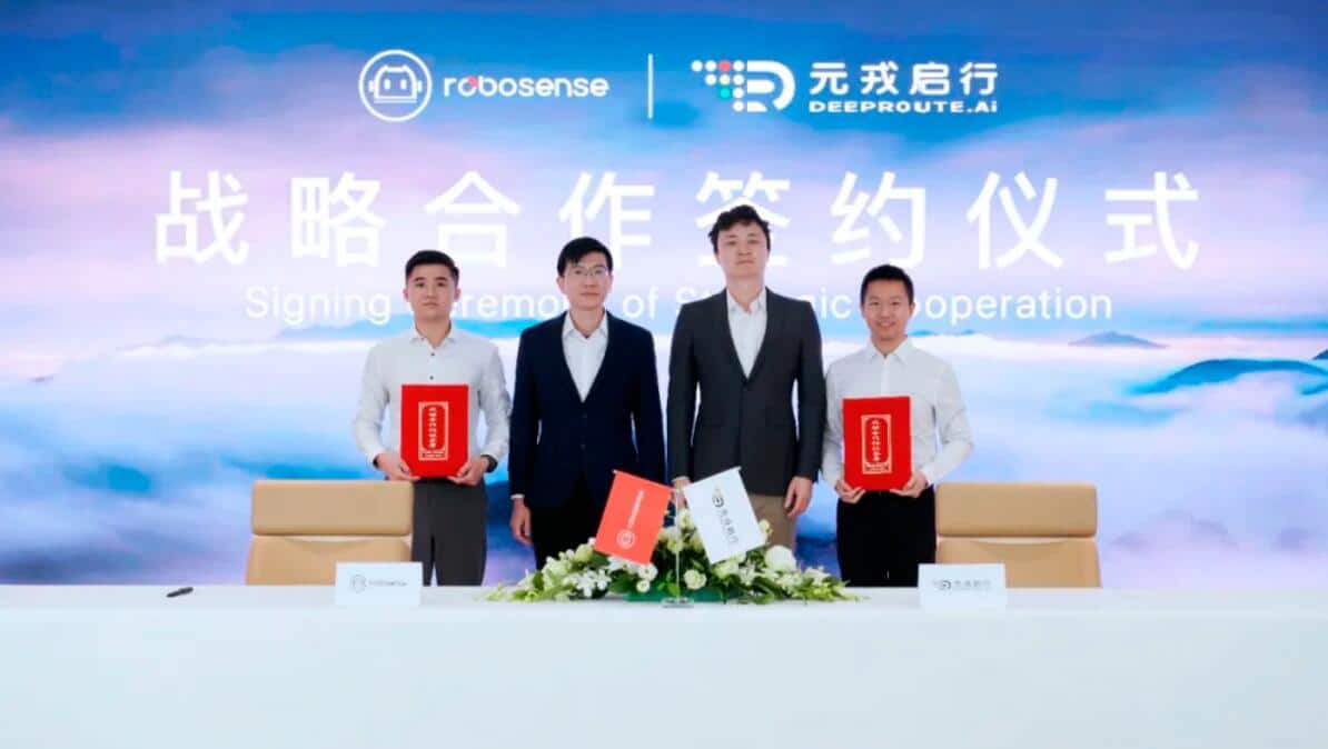 Chinese self-driving startup DeepRoute partners with LiDAR maker RoboSense to build L4 autonomous driving solutions