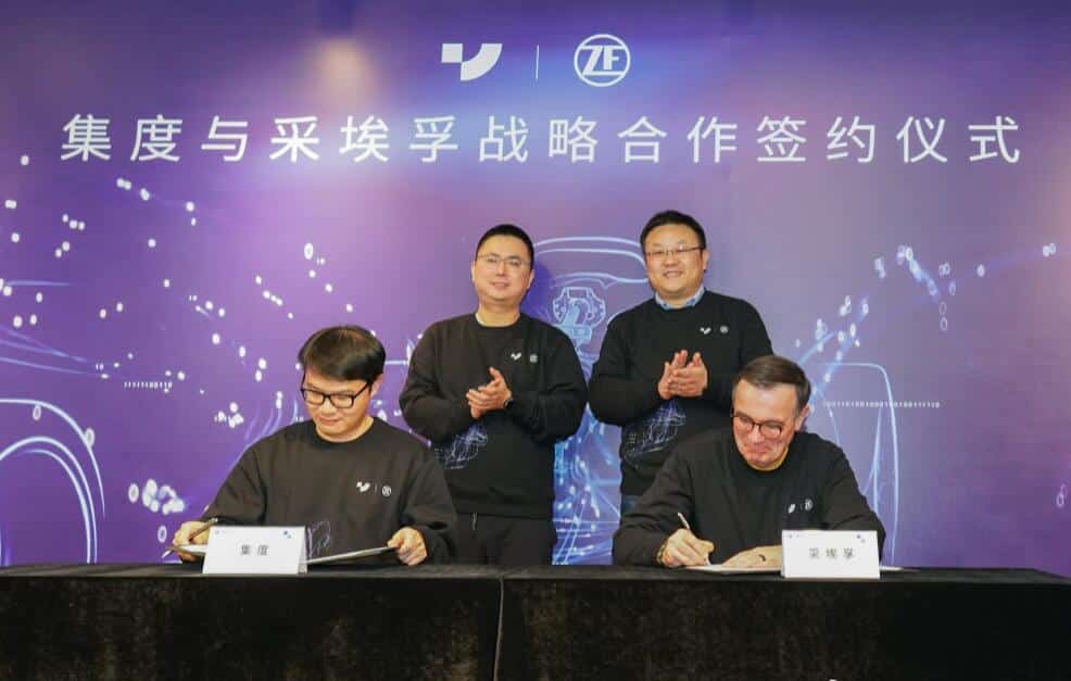 Jidu, ZF enter partnership to jointly develop smart chassis