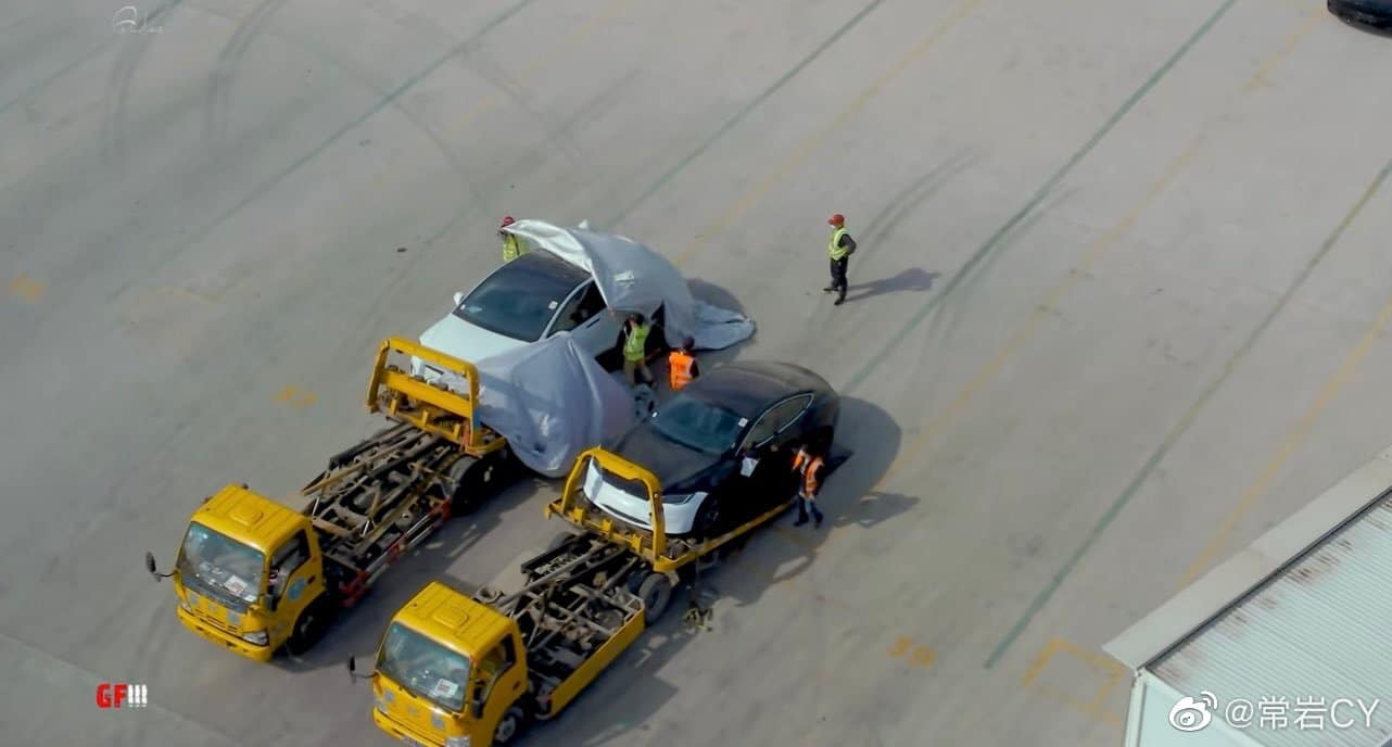 Refreshed Model S and Model X spotted at Tesla Shanghai plant