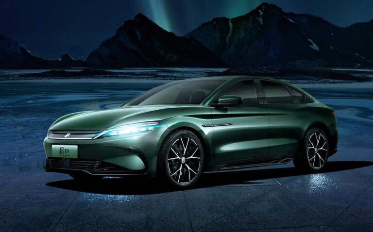 BYD unveils Han EV variant with shiny green color