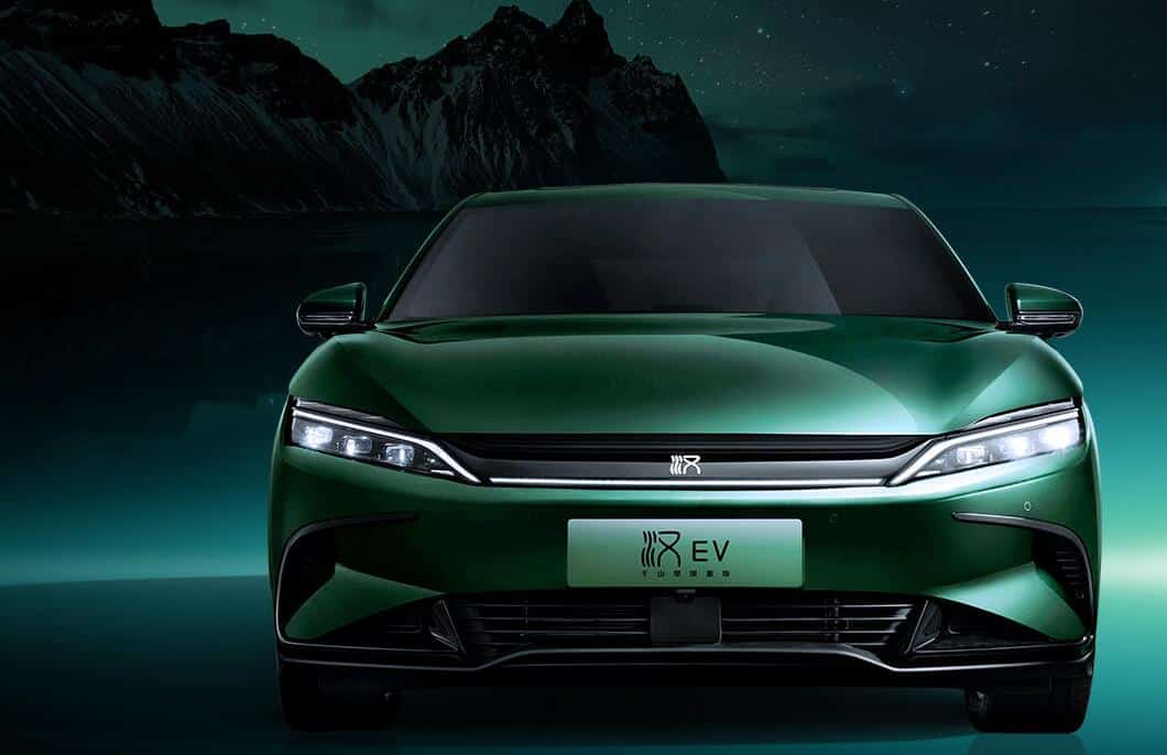 BYD unveils Han EV variant with shiny green color