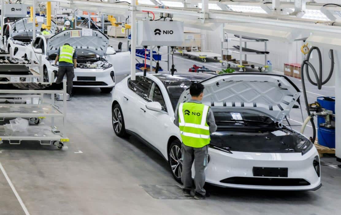 Nio vehicle pilot center built at NeoPark, first ET5 pilot car rolls off line
