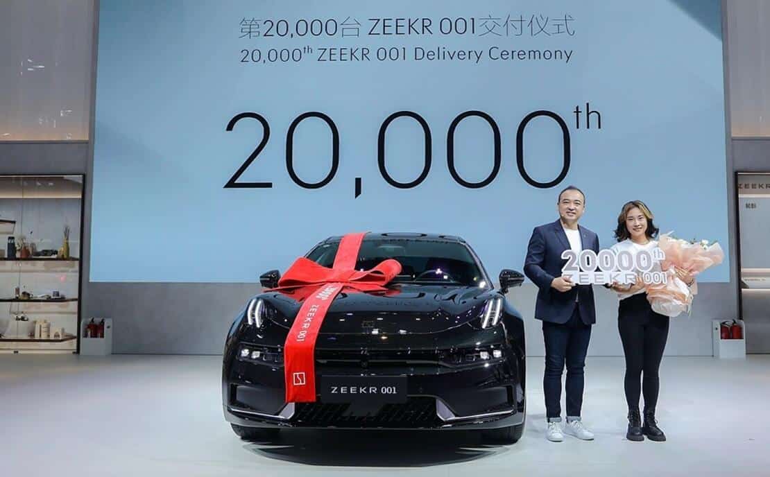 Zeekr reaches 20,000th Zeekr 001 delivery milestone