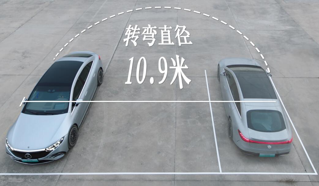 Mercedes-Benz allows Chinese EQS owners to upgrade their vehicles' rear-wheel steering system, but they need to subscribe on annual basis