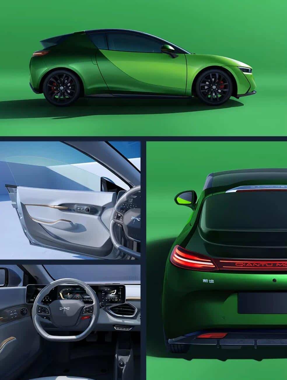 Qiantu's two-seat compact car, K20, starts pre-sale with prices starting at around ,070