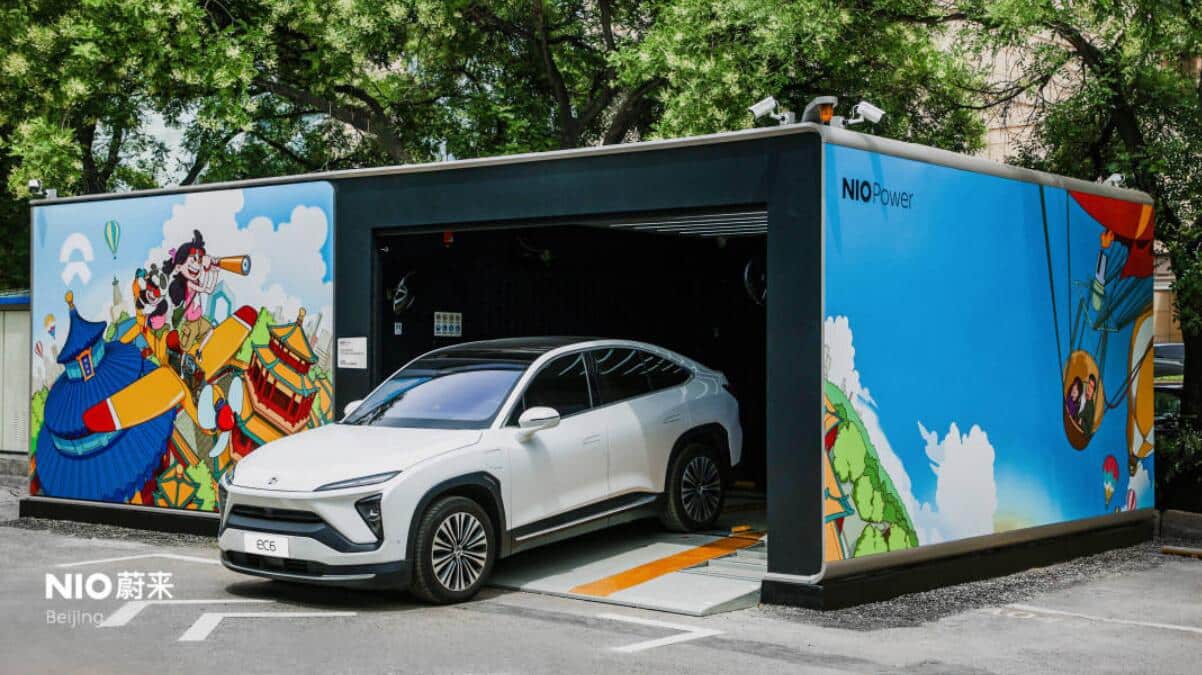 Nio completes first swap station featuring users' painting ideas