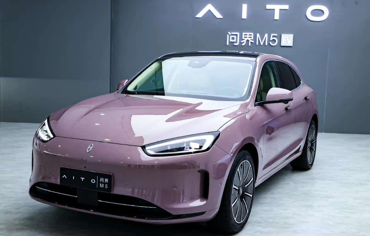 Huawei-backed AITO launches first all-electric model, M5 EV, to take on Tesla Model Y