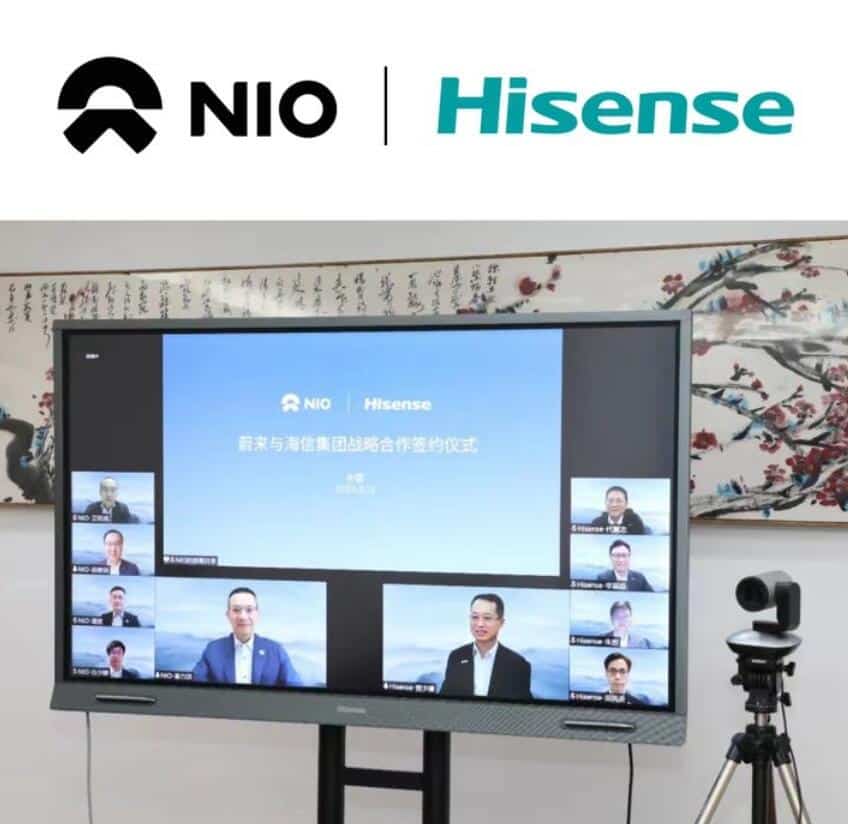 Nio signs deal with Hisense, potentially paving way for sub-brand parts supply