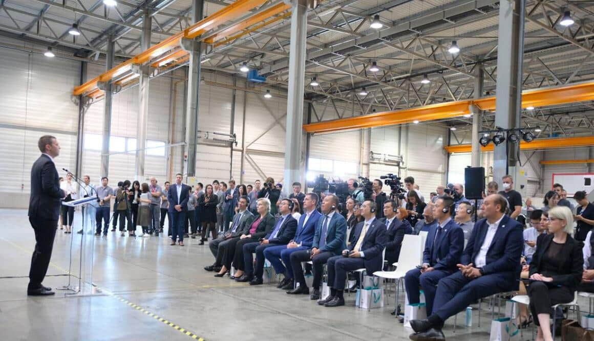 Nio sees first swap station roll off line in Europe as Hungarian plant goes into operation