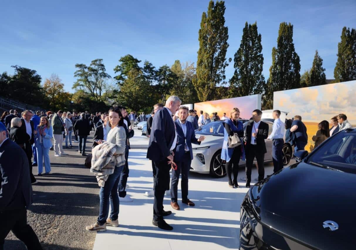 Nio president shares images from Nio Berlin 2022 as event about to begin