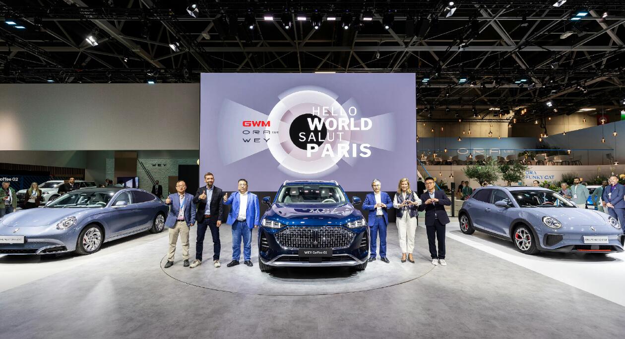 Great Wall Motor showcases multiple models at Paris Motor Show, launches Wey Coffee 01 in Europe