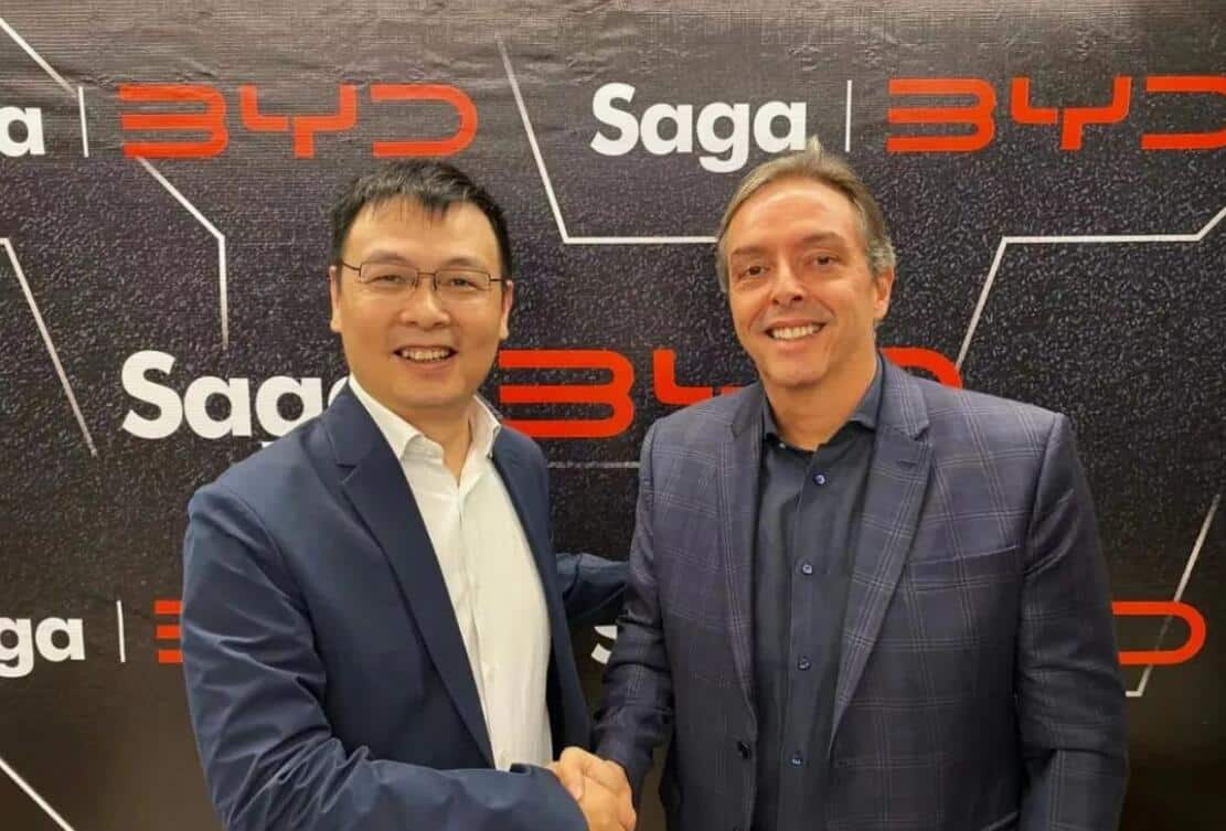 BYD partners with Brazil's largest car dealership Saga Group