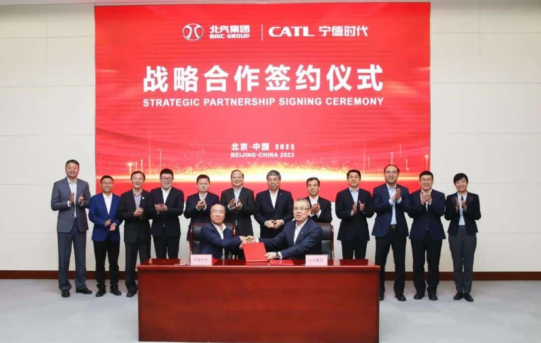 CATL, BAIC sign deal to jointly develop battery products