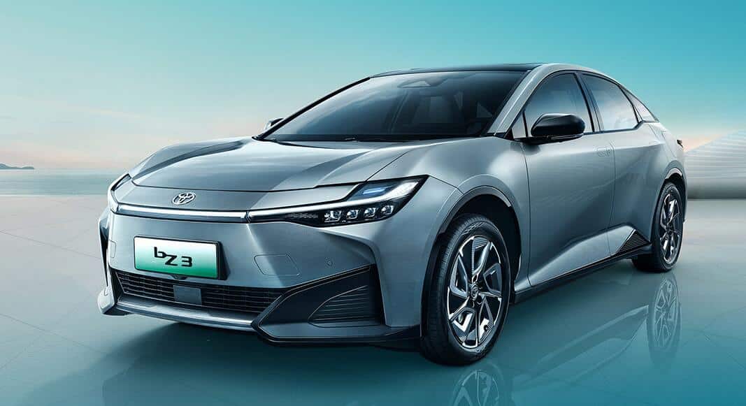 Toyota's electric sedan bZ3 with BYD battery and motor officially launched in China