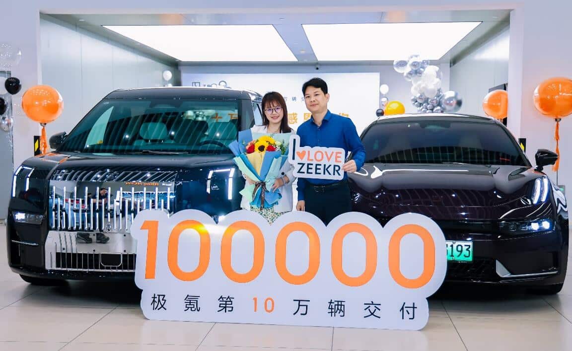 Zeekr reaches 100,000 cumulative deliveries