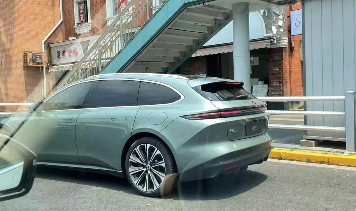 Nio ET5 touring spotted in real life in China uncamouflaged