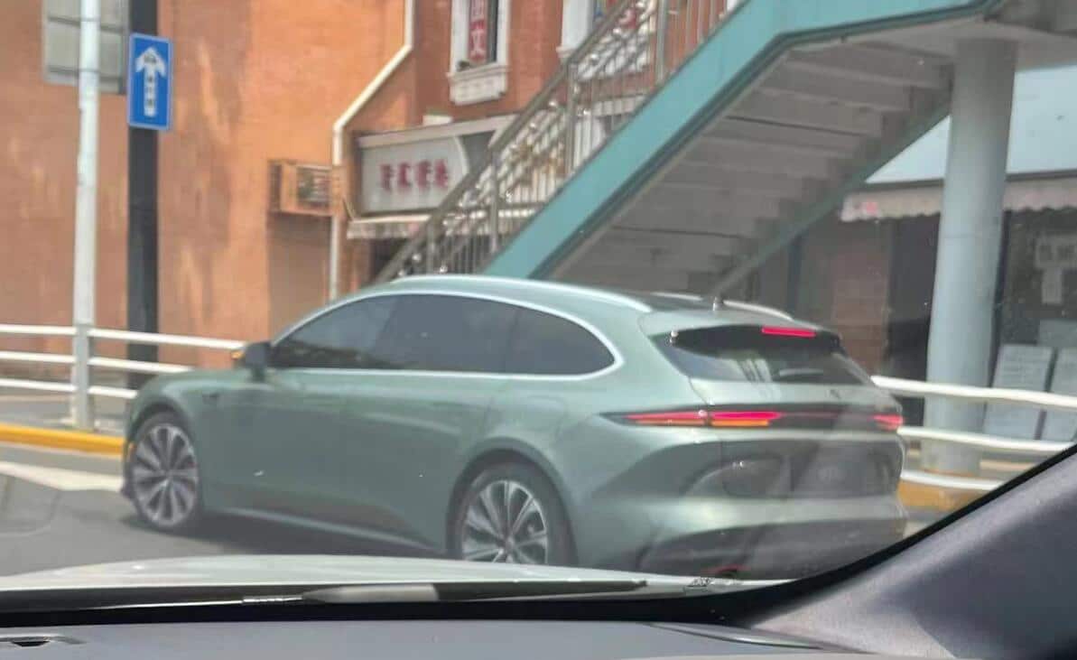 Nio ET5 touring spotted in real life in China uncamouflaged