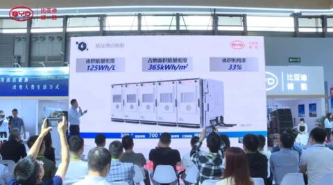 BYD rolls out 1st energy storage system using blade batteries