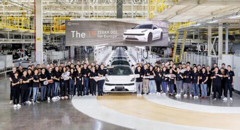 Zeekr sees 1st Zeekr 001s built for Europe roll off line, local deliveries expected within this year